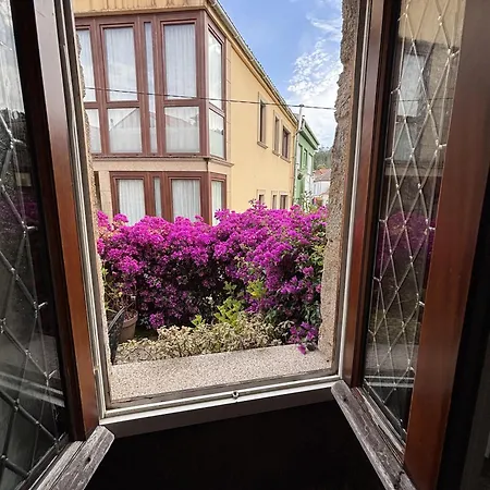 Casa De Carmen Banera, Chimeneas De Lena Y Terraza Semesterbostad Corcubión